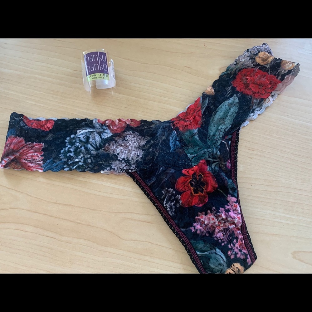 Floral hanky panky thong brand new